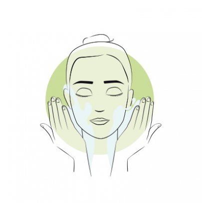 icono mujer usando producto bioderma